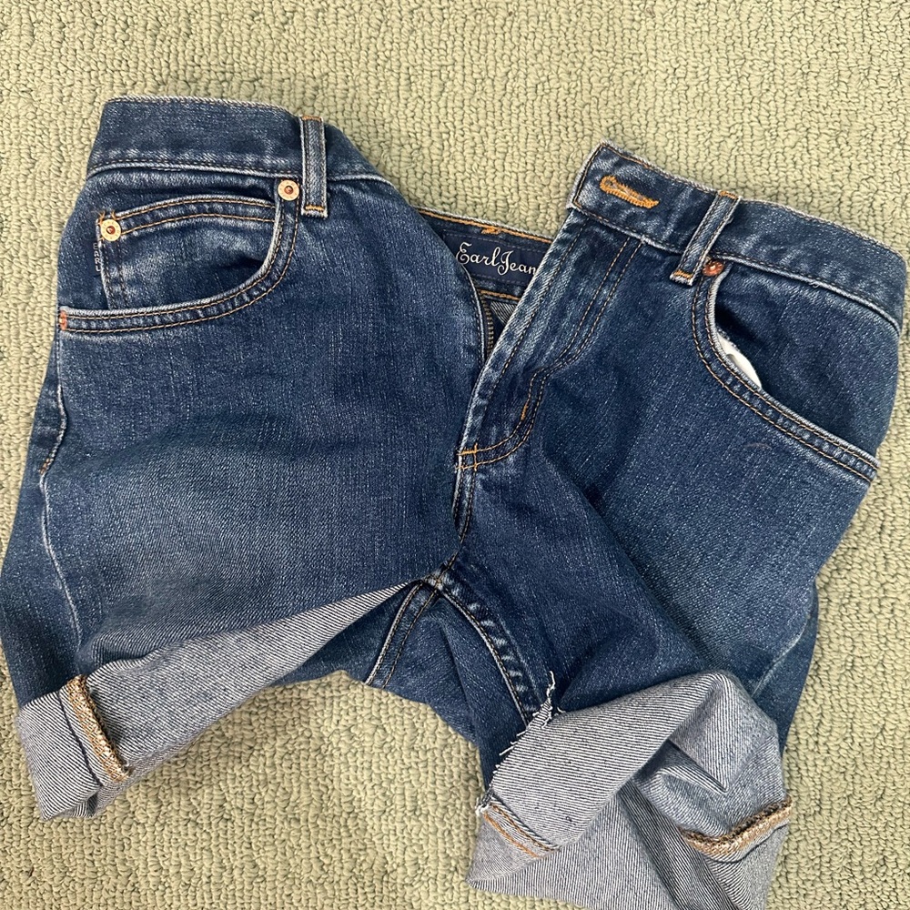 Earl Jean Dark Blue Denim Shorts